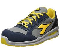 Diadora Homme Run Net AIRBOX Low S1P SRC Chaussure de Piste d'athlétisme, Cosmos Blue GR Moon Rock, 43 EU