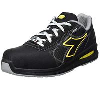 Diadora Homme Run Net AIRBOX MATRYX Low S3 SRC Chaussure de Piste d'athlétisme, Black/Black, 46 EU
