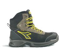 DIADORA Homme Sport DIATEX High S3 WR CI SRC Chaussure Bateau, Nero/Grigio Acciaio, 40 EU