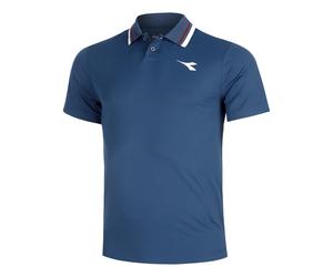Diadora Icon Polo Hommes-bleu foncé L