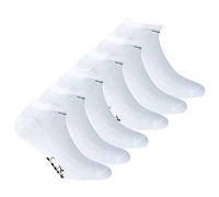 Diadora Lot de 6 paires de chaussettes de sport unisexes en coton mercerisé avec logo, couleur unie, Blanc., 39-42