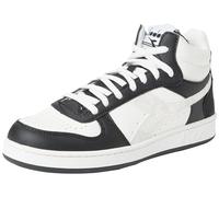 Diadora Magic Basket Demi Reptile WN Chaussures de Gymnastique pour Femme, Noir/Blanc, 38 EU