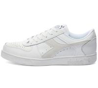 Diadora, Magic Basket Low Icône Leather, Chaussures Mode Casual Sport Unisexe, Total White, 43 EU