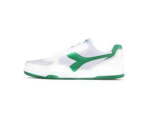 Diadora Men's Raptor Low Gymnastics Shoe, White Peas Cream, 36 EU