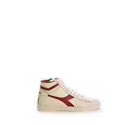 Diadora Mixte Game L High Waxed Chaussures de Gymnastique, Blanc (White/Red Pepper C5147), 36.5 EU