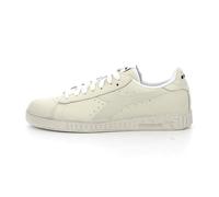 Diadora Mixte Game L Low Waxed Baskets, Blanc/Blanc/Blanc, 40.5 EU