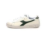 Diadora Mixte Game L Low Waxed Baskets, Blanc Vert, 44.5 EU