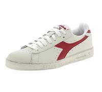 Diadora Mixte Game L Low Waxed Chaussure de Gymnastique, White Red Pepper, 42.5 EU