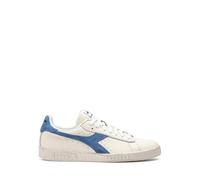 Diadora Mixte Game L Low Waxed Suede Pop Chaussure de Gymnastique, White Blue Bleached Denim, 42.5 EU