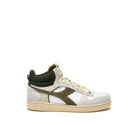 Diadora Mixte Magic Basket Demi Cut Suede Leather Chaussure de Gymnastique, Blanc, 41 EU