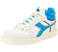 Diadora Mixte Magic Basket Demi Cut Suede Leather Chaussure de Gymnastique, Royal White, 39 EU
