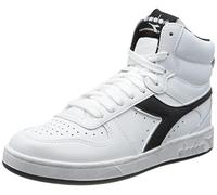 Diadora Mixte Magic Basket Mid Icona Basses, White White Black, 36.5 EU