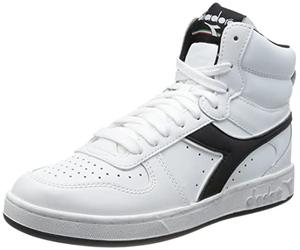 Diadora Mixte Magic Basket Mid Icona Chaussure de Gymnastique, White White Black, 36 EU