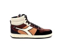 Diadora Mixte Magic Basket Mid Twin Chaussure de Gymnastique, Black Orange Burnt, 45.5 EU