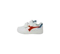Diadora Raptor Low PS Chaussure de Gymnastique, White Coronet Sauce Blue, 34 EU