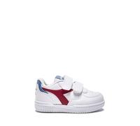 Diadora Raptor Low TD Chaussure de Gymnastique, White Salsa Coronet Blue, 24.5 EU
