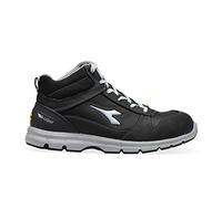 Diadora Run II Hi S3 SRC ESD, Chaussure de Piste d'athlétisme Homme, Black, 43 EU