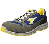 Diadora Run Textile Low S1p, Chaussures de Travail Mixte Adulte, Gris (Grigio Castello/blu Insegna), 43 EU