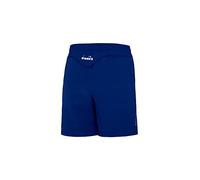 Diadora Short de Course pour garçon, Bleu foncé, Blanc, S