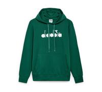Diadora - Sweat à Capuche en Coton Vert Logo Grand - Homme - Sweatshirts et sweats à capuche - Vert - Taille: XL