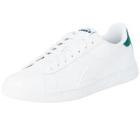 Diadora Turnier Gymnastikschuh Unisexe, Blanc Vert Galapagos, 38.5 EU