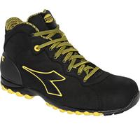 Diadora Utility Beat DA2 Mid S3S, bottes de sécurité unisexes 43 EU Noir/Jaune Noir/Jaune