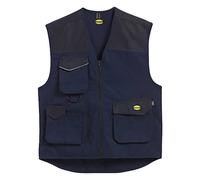 GILET DIADORA 3 POCHES BLEU MOVER POLY - 160302600620 34/36 (S)