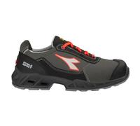Diadora Chaussures de sécurité Shark Stab IMP Leat Basses S3S FO SR SC ESD Noir/Rouge 42
