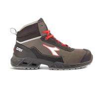 Chaussures de sécurité montantes noires/rouges SHARK STABLE IMPACT LEATHER MID S3S FO SR SC ESD - Diadora - 181160C4115 35