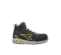 Diadora Utility Chaussures de sécurité Run A.Box Mid S3S FO SR ESD, Couleur : noir C0200, 35 EU