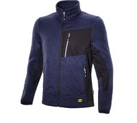 Diadora Utility Chicago, veste de travail L Bleu Foncé/Noir Bleu Foncé/Noir