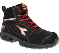 Diadora Utility Ducati Shark Engine Mid S3S, bottes de sécurité 44 EU Noir/Rouge Noir/Rouge