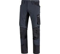 Diadora Utility Evolution Performance, pantalon de travail XL Gris Foncé/Noir Gris Foncé/Noir