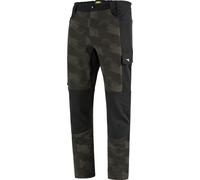 Diadora Utility Freedom Camo, pantalon de travail S Vert Foncé/Noir Vert Foncé/Noir