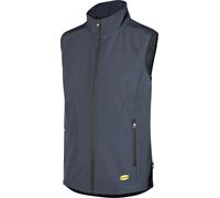 Diadora Utility Level Softshell, gilet de travail unisexe L Bleu Foncé Bleu Foncé