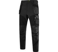 Diadora Utility Multi-Pocket Performance, pantalon de travail 4XL Gris Foncé/Noir Gris Foncé/Noir