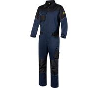 Diadora Utility Poly 2.0, combinaison de travail M Bleu Foncé/Noir Bleu Foncé/Noir