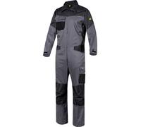 Diadora Utility Poly 2.0, combinaison de travail S Gris Foncé/Noir Gris Foncé/Noir