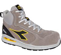 Diadora Utility Run A.Box Mid S3S, bottes de sécurité unisexes 36 EU Gris Clair/Noir/Jaune Gris Clair/Noir/Jaune