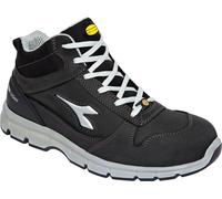 Diadora Utility Run Mid S3S, bottes de sécurité unisexes 43 EU Noir Noir