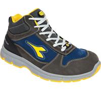 Diadora Utility Run Mid S3S, bottes de sécurité unisexes 49 EU Gris Foncé/Bleu Foncé/Jaune Gris Foncé/Bleu Foncé/Jaune