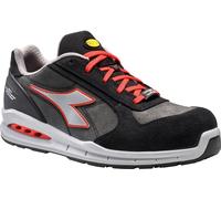 Diadora Utility Run Net AB Low S3S, chaussures de sécurité unise 42 EU Gris Foncé/Gris/Rouge Gris Foncé/Gris/Rouge