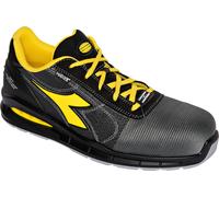 Diadora Homme Run Net AIRBOX MATRYX Low S1P SRC Chaussure de Piste d'athlétisme, Wind Gray/Black, 48 EU