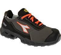 Diadora Utility Shark SI Low Leather S3S, chaussures de sécurité 40 EU Gris Foncé/Noir/Rouge Néon Gris Foncé/Noir/Rouge Néon