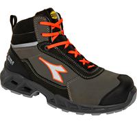 Diadora Utility Chaussures de sécurité Hautes Shark Stab IMP Leat S3S FO SR SC ESD - Noir/Rouge Fluo 41 - Chaussures de sécurité