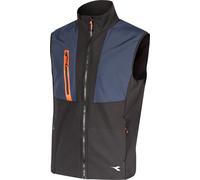 Diadora Utility Softshell Hybrid, gilet de travail XXL Noir/Bleu Foncé Noir/Bleu Foncé