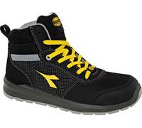 Diadora Utility Speedy Mid S3S, bottes de sécurité unisexes 43 EU Noir/Jaune Noir/Jaune