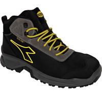 Diadora Utility Sport Mid S7S, bottes de sécurité Dia-tex unisex 48 EU Noir/Gris Foncé/Jaune Noir/Gris Foncé/Jaune