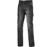 Diadora Utility Stone Cargo, jeans de travail 38 Noir Noir