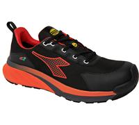 Diadora Utility Vortex DA2 Low S3S, bottes de sécurité unisexes 44 EU Noir/Rouge Noir/Rouge
